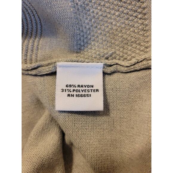 NEW Stitchcount Cardigan Sweater Gray Open Front  Closet core Women's Size Large - Picture 8 of 9